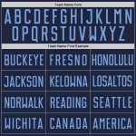 Custom Name and Number Personalized Authentic Baseball Jersey in Navy and Light Blue Personalized Navy Light Blue Authentic