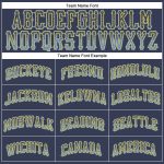 Custom Name Number Baseball Jersey - Personalized Navy Light Blue Gold Drift Fashion Team Design Personalized Navy Light