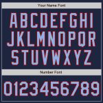 Custom Name and Number Personalized Baseball Jersey in Navy Light Blue Red - Authentic Team Jersey Personalized Navy Light