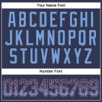 Custom Name Number Personalized Baseball Jersey - Authentic Drift Navy Light Blue Red Personalized Navy Light Blue-Red Authentic