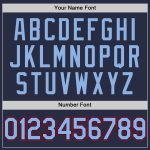 Custom Name and Number Personalized Navy Light Blue-Red Baseball Jersey - Authentic Throwback Mesh Team Jersey Personalized