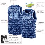 Custom Name and Number Authentic City Edition Basketball Jersey - Personalized Navy Light Blue-White Team Jersey Personalized