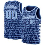 Custom Name and Number Authentic City Edition Basketball Jersey - Personalized Navy Light Blue-White Team Jersey Personalized