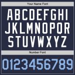 Custom Name and Number Personalized Navy Blue White Mesh Baseball Jersey - Authentic Throwback Team Gear Personalized Navy