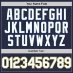 Custom Name Number Navy Light Blue-Yellow Mesh Baseball Jersey - Authentic Throwback Team Jersey Personalized Navy Light