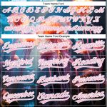 Personalized Jellyfish Ocean Baseball Jersey - Custom Name & Number, 3D Navy Light Pink-White Design Personalized Navy Light