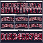 Custom Team Name Number Authentic Throwback Basketball Shorts Navy Maroon Cream Personalize Your Style Personalized Navy