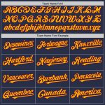 Custom Name Number Baseball Jersey - Personalized Navy Maroon Gold Sleeveless Authentic Team Apparel Personalized Navy Maroon-Gold