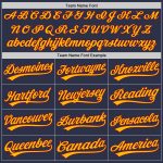Personalized Custom Name & Number Throwback Baseball Jersey - Navy Maroon-Gold Authentic Team Jersey Personalized Navy Maroon-Gold
