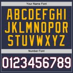 Personalized Custom Name & Number Throwback Baseball Jersey - Navy Maroon-Gold Authentic Team Jersey Personalized Navy Maroon-Gold