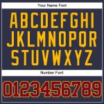 Custom Name Number Baseball Jersey - Personalized Retro Navy Maroon-Gold Mesh Authentic Team Jersey Personalized Navy Maroon-Gold