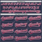 Custom Name Number Throwback Baseball Jersey Authentic Navy Maroon White Personalized Team Jersey Personalized Navy Maroon-White