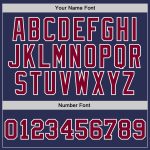 Custom Name and Number Authentic Basketball Jersey - Personalized Navy Maroon-White Throwback Design Personalized Navy Maroon-White