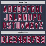 Custom Personalized Navy Maroon-White Throwback Football Jersey with Name and Number - Authentic Team Apparel Personalized