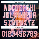 Custom Name and Number Baseball Jersey for Team - Personalized 3D Jellyfish Design in Navy, Pink, and White Personalized