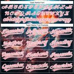 Custom Name and Number Authentic Baseball Jersey, 3D Jellyfish Underwater Design, Navy Medium with Pink-White Pattern Personalized
