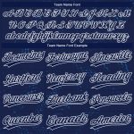 Custom Name and Number Authentic Baseball Jersey with 3D Navy-Black Pattern Design - Personalized Team Jersey Personalized