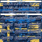 Custom Navy and Gold 3D Pattern Baseball Jersey - Personalized Team Name and Number Authentic Design Personalized Navy Navy-Gold