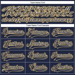 Personalized Navy Gold Baseball Jersey for Authentic Team Spirit Personalized Navy Navy-Gold Authentic Baseball Jersey