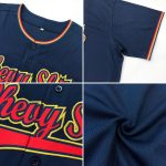 Custom Name and Number Authentic Baseball Jersey Personalized Navy Gold Personalized Navy Navy-Gold Authentic Baseball Jersey