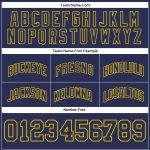 Personalized Navy Gold Throwback Basketball Shorts Custom Name Number - Authentic Team Gear Personalized Navy Navy-Gold Authentic
