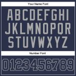 Personalized Navy Gray Authentic Baseball Jersey for Custom Sports Apparel Personalized Navy Navy-Gray Authentic Baseball