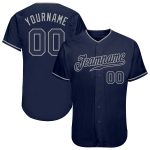 Personalized Navy Gray Authentic Baseball Jersey for Custom Sports Apparel Personalized Navy Navy-Gray Authentic Baseball