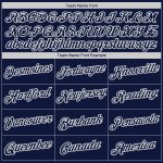 Custom Team Name Number Personalized Navy-Gray Authentic Baseball Jersey Personalized Navy Navy-Gray Authentic Baseball Jersey