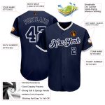 Custom Team Name Number Personalized Navy-Gray Authentic Baseball Jersey Personalized Navy Navy-Gray Authentic Baseball Jersey