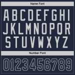 Custom Name and Number Personalized Navy Gray Hockey Jersey for Team Personalized Navy Navy-Gray Hockey Jersey Team Custom
