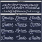 Custom Name and Number Personalized Navy Gray Hockey Jersey for Team Personalized Navy Navy-Gray Hockey Jersey Team Custom