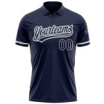 Personalized Navy Gray Performance Vapor Golf Polo Shirt for Men Personalized Navy Navy-Gray Performance Vapor Golf Polo