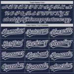 Custom Name and Number Two-Button Unisex Softball Jersey in Navy and Gray - Personalized Team Apparel Personalized Navy Navy-Gray