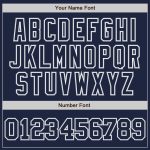 Custom Name and Number Two-Button Unisex Softball Jersey in Navy and Gray - Personalized Team Apparel Personalized Navy Navy-Gray