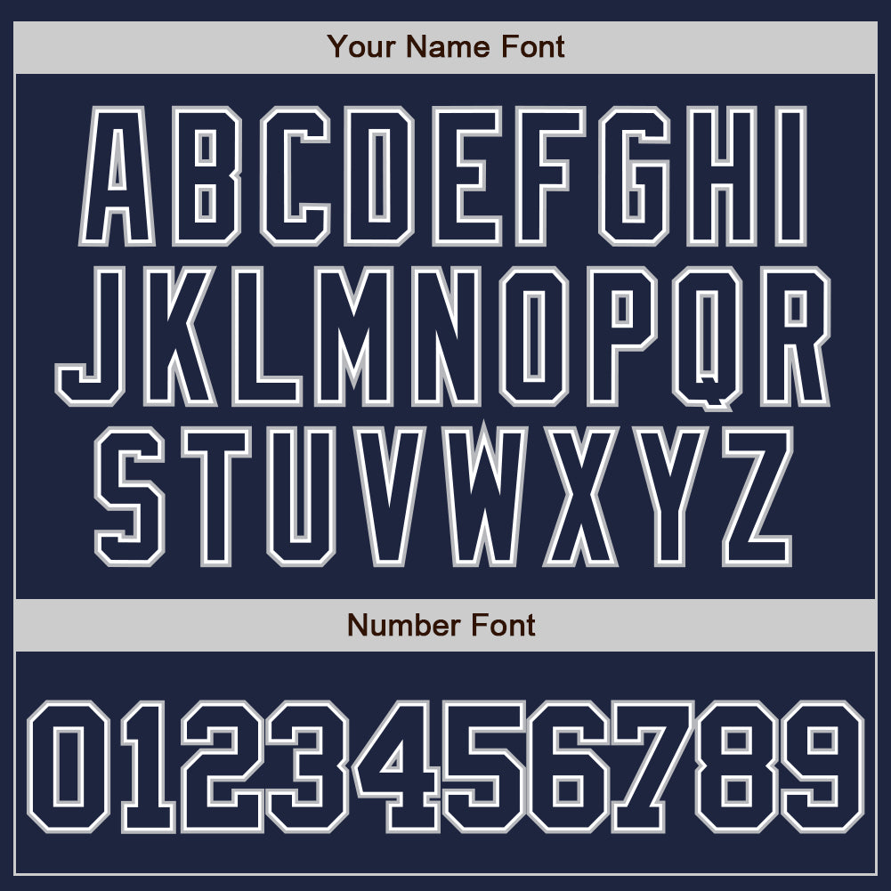 Personalized Navy Navy-Gray Two-Button Unisex Softball Jersey Team Custom Name and Number Custom Name and Number Two-Button Unisex Softball Jersey in Navy and Gray - Personalized Team Apparel Personalized Navy Navy-Gray - Image 5