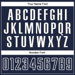 Personalized Navy Light Blue Baseball Jersey - Authentic Design for Fans Personalized Navy Navy-Light Blue Authentic Baseball