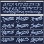 Custom Name Number Varsity Letterman Jacket Navy Light Blue Full-Snap Bomber Personalized Navy Navy-Light Blue Bomber Full-Snap