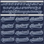 Custom Name Number Softball Jersey Unisex Two-Button Navy Light Blue Personalized Team Apparel Personalized Navy Navy-Light