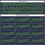 Custom Name and Number Navy Neon Green Authentic Baseball Jersey - Personalized Team Jersey Personalized Navy Navy-Neon Green