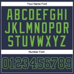 Custom Name and Number Navy Neon Green Authentic Baseball Jersey - Personalized Team Jersey Personalized Navy Navy-Neon Green