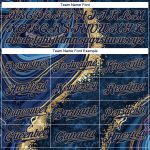 Custom Name and Number Baseball Jersey - Personalized Navy-Old Gold 3D Marble Design, Authentic Team Apparel Personalized