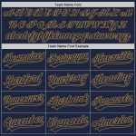 Personalized Navy and Gold Authentic Baseball Jersey - Custom Sports Apparel Personalized Navy Navy-Old Gold Authentic Baseball
