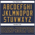 Personalized Navy Gold Authentic Baseball Jersey Custom Name & Number Personalized Navy Navy-Old Gold Authentic Baseball