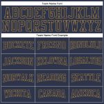 Custom Name and Number Navy Old Gold Long Sleeve Performance T-Shirt - Salute to Service Team Style Personalized Navy Navy-Old