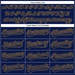 Custom Name & Number Performance Vapor Golf Polo Shirt - Navy/Old Gold Personalized Navy Navy-Old Gold Performance Vapor
