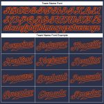Personalized Navy-Orange Baseball Jersey with Custom Name & Number - Authentic Team Apparel Personalized Navy Navy-Orange