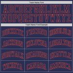Custom Name & Number Personalized Navy-Orange Basketball Jersey - Authentic Throwback Team Jersey Personalized Navy Navy-Orange