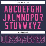 Custom Name & Number Navy-Pink Throwback Basketball Jersey - Personalized Team Apparel Personalized Navy Navy-Pink Authentic