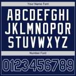 Custom Navy and Powder Blue Baseball Jersey with Personalized Name and Number - Authentic Team Apparel Personalized Navy