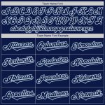 Custom Name and Number Personalized Navy-Powder Blue Softball Jersey - Authentic Team Jersey Personalized Navy Navy-Powder
